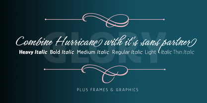Hurricane Font Poster 13