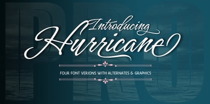 Hurricane Font Poster 1