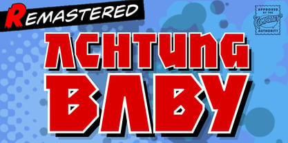 Achtung Baby Font Poster 1