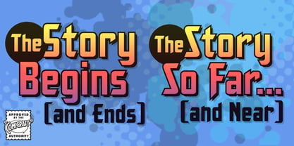 The Story Begins & Ends Font Poster 1