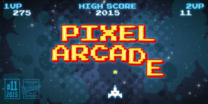 Pixel Arcade Fuente Póster 1
