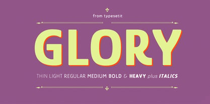 Glory Font Poster 1