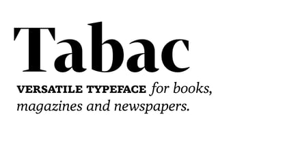 Tabac Font Poster 1