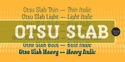 Otsu Slab Font Poster 1