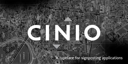 Cinio Font Poster 1