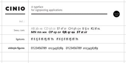 Cinio Font Poster 4