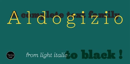 Aldogizio Font Poster 3