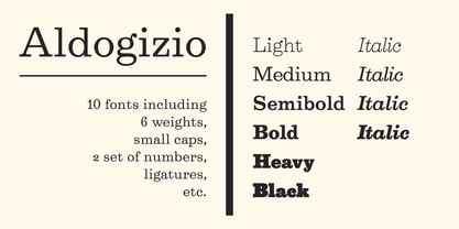 Aldogizio Font Poster 5