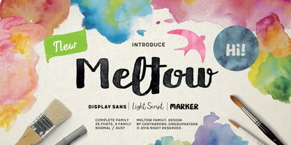 Meltow Font Poster 1