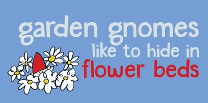 Garden Gnome Font Poster 2