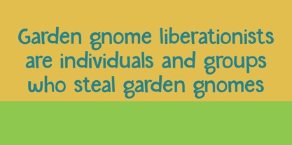 Garden Gnome Font Poster 4