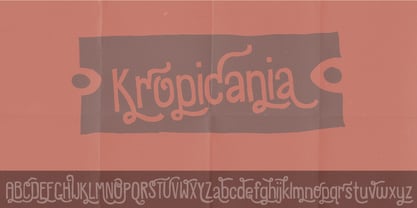Kropicania Font Poster 1