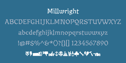 Millwright Font Poster 3