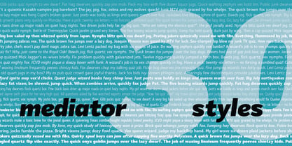 Mediator Font Poster 5