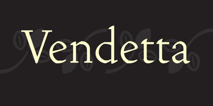 Vendetta Font Poster 1