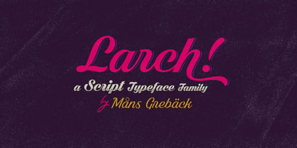 Larch Font Poster 1