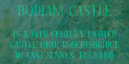 Bodiam Font Poster 2