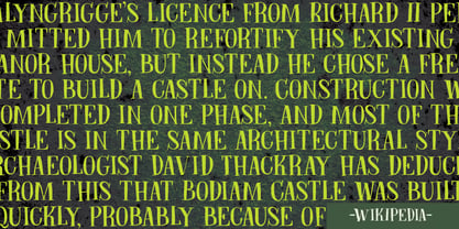 Bodiam Font Poster 4