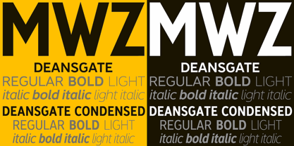 Deansgate Font Poster 1