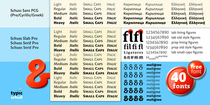 Schuss Slab Pro Font Poster 2