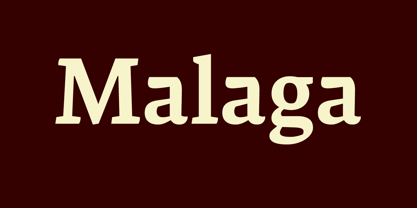 Malaga Font Poster 1