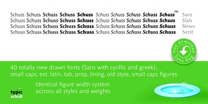 Schuss Slab Pro Font Poster 3