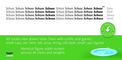 Schuss Serif Pro Font Poster 3