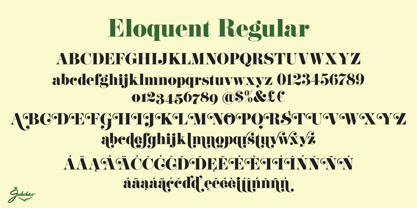 Eloquent JF Pro Font Poster 2