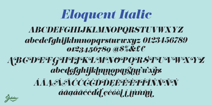Eloquent JF Pro Font Poster 4