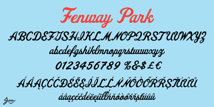 Fenway Park JF Font Poster 1