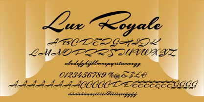 Lux Royale JF Font Poster 1