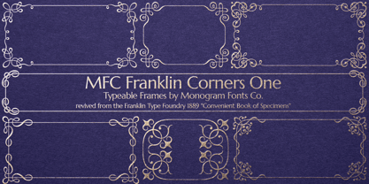 MFC Franklin Corners One Font Poster 1