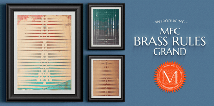 MFC Brass Rules Grand Font Poster 1