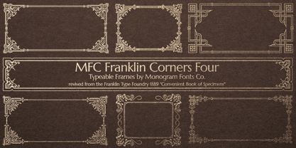 MFC Franklin Corners Four Font Poster 1