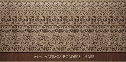 MFC Arteaga Borders Three Font Poster 2