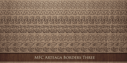 MFC Arteaga Borders Three Font Poster 2