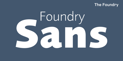 Foundry Sans Police Poster 1