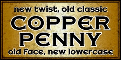 Copper Penny Font Poster 1