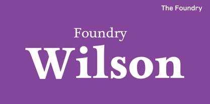 Foundry Wilson Fuente Póster 4