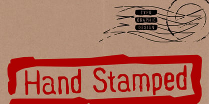 Hand Stamp Gothic Rough Font Poster 6