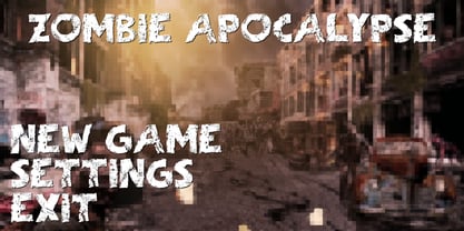 Zombie Apocalypse Font Poster 2