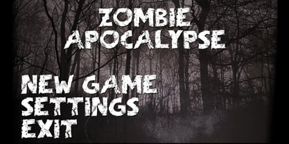 Zombie Apocalypse Font Poster 7
