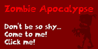 Zombie Apocalypse Font Poster 3