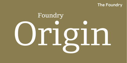 Foundry Origin Font Poster 1