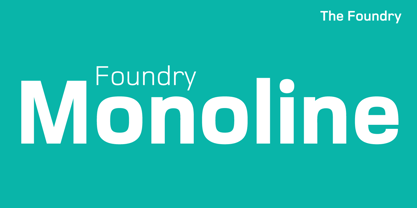 Foundry Monoline Font Poster 4