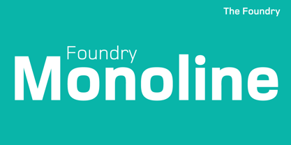 Foundry Monoline Fuente Póster 4