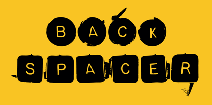 Backspacer Font Poster 1