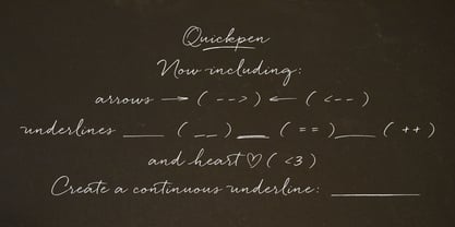 Quickpen Font Poster 8