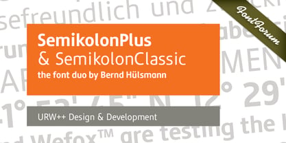 Semikolon Font Poster 1