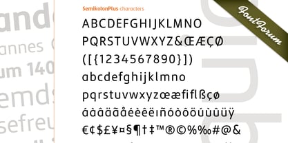 Semikolon Font Poster 3